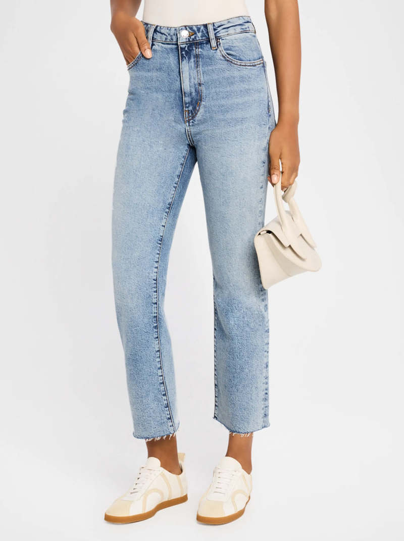 FRAME Denim The Ruler Crop - Indio Vintage Fray | Garmentory