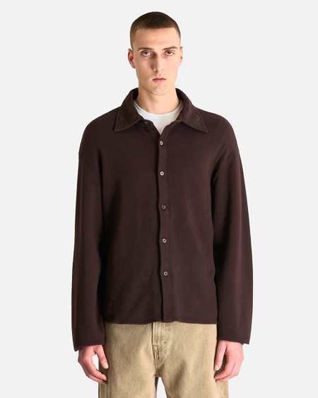 Our Legacy Cotton Silk Cuffed Box Shirt - Pistachio | Garmentory