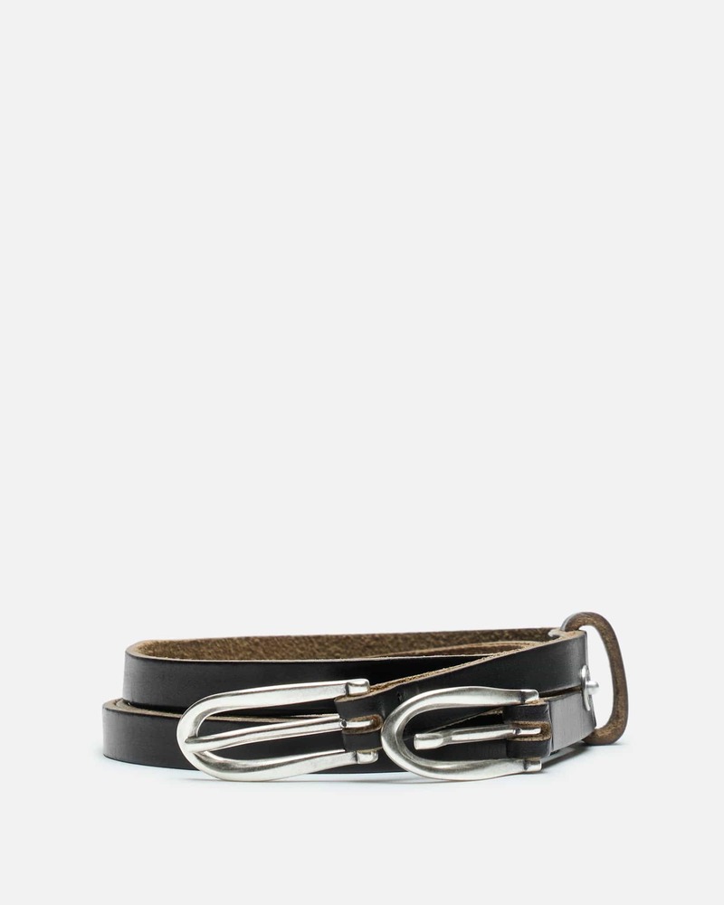 Our Legacy Twin Tongue Belt - Black | Garmentory