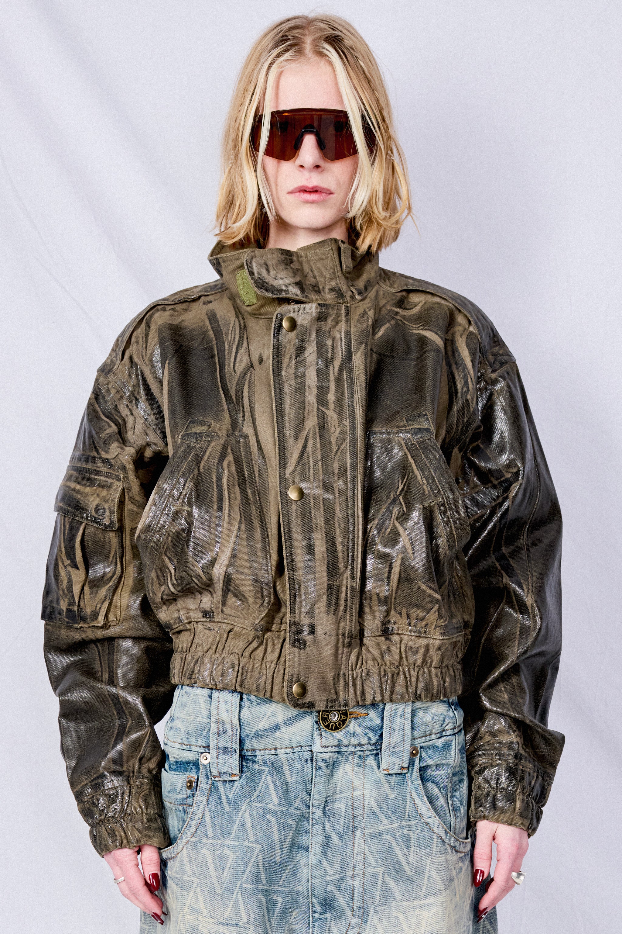 Vaquera Black Woven Painted Workwear - Black | Garmentory