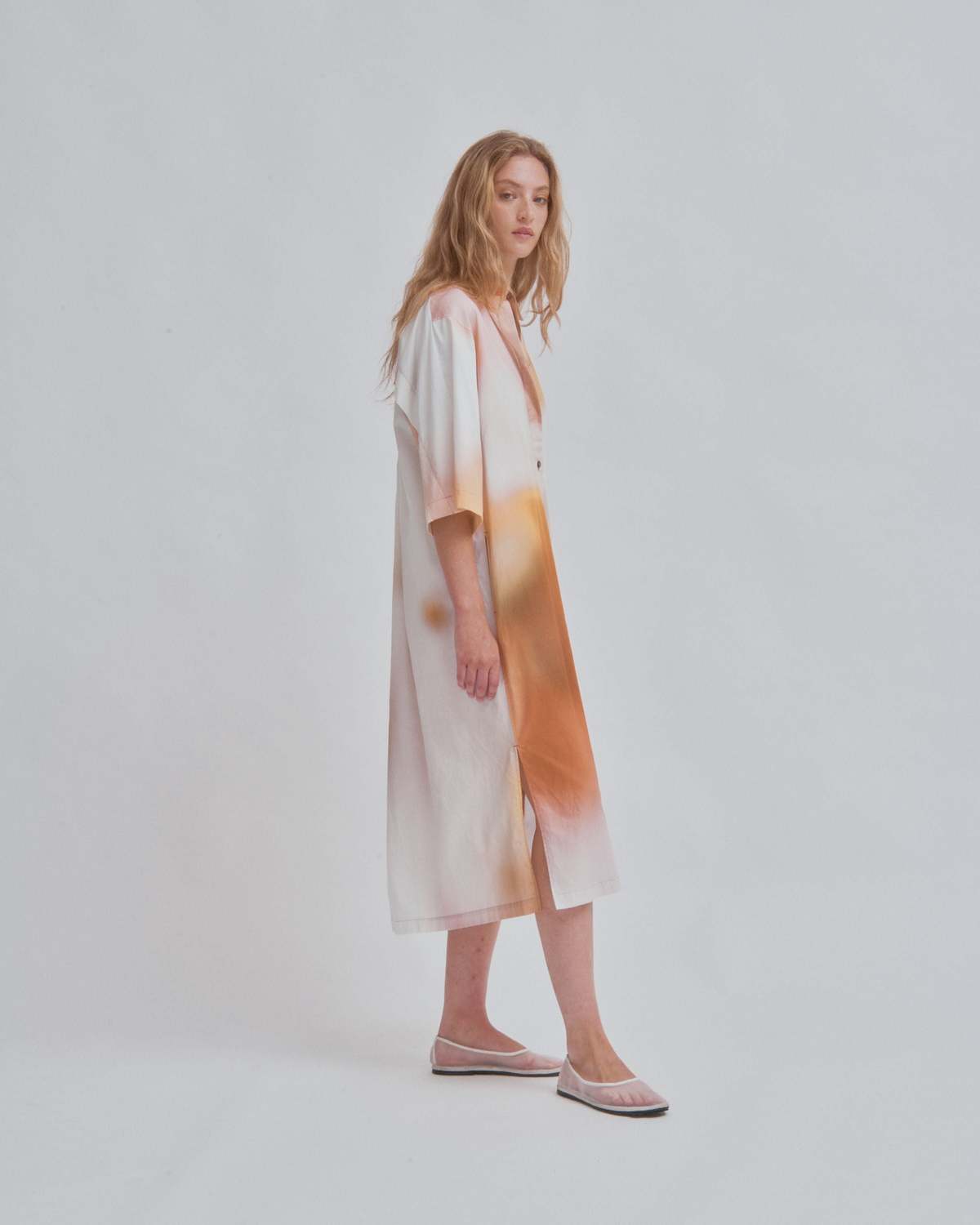 SAYAKA DAVIS NEW YORK Kaftan Shirt Dress - Print | Garmentory
