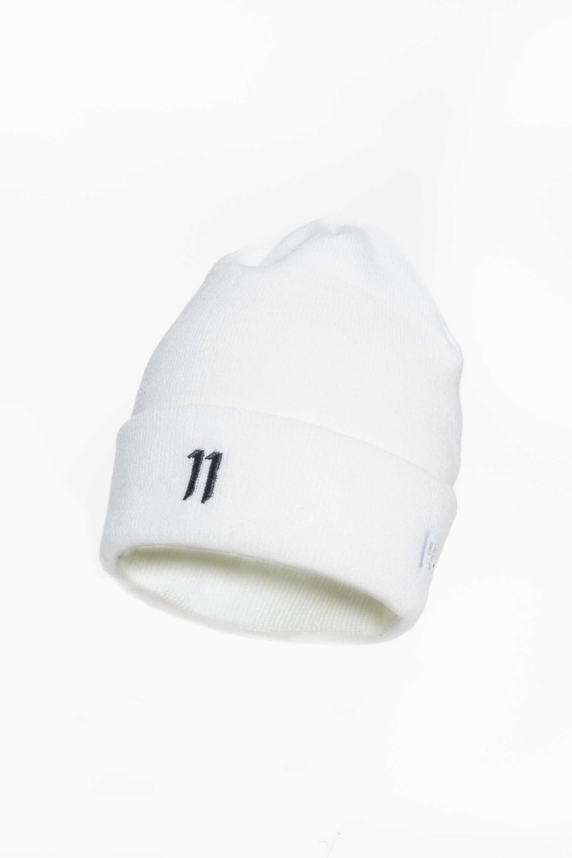 11 by Boris Bidjan Saberi X New Era Beanie - White & Black
