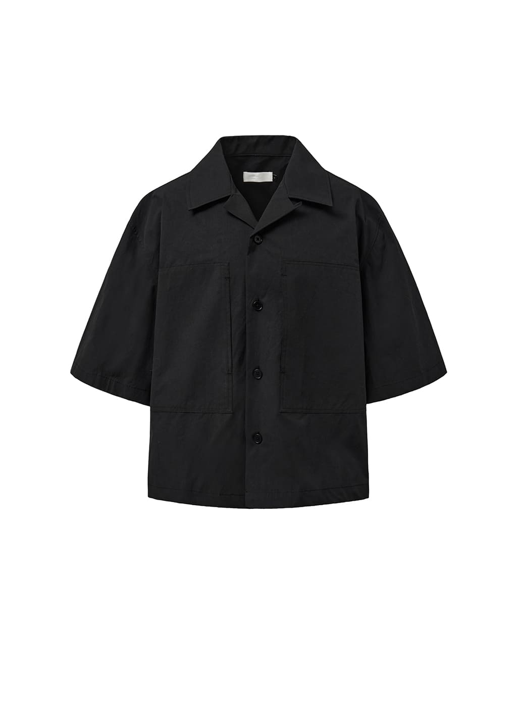 【AMOMENTO】25SS POCKET HALF SHIRTS BLACK AMOMENTO Pocket Half Shirts - Black | Garmentory