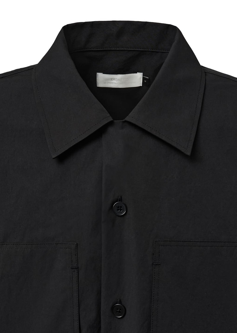 【AMOMENTO】25SS POCKET HALF SHIRTS BLACK AMOMENTO 25SS POCKET HALF SHIRTS BLACK