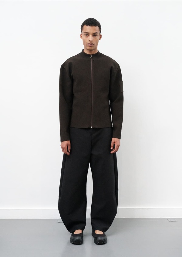 トップス AMOMENTO MOCK NECK ZIP-UP CARDIGAN AMOMENTO Mock Neck Zip-Up Cardigan | Garmentory