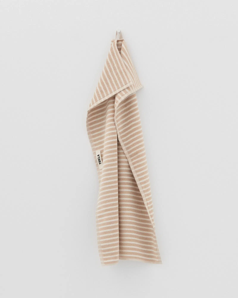 TEKLA Terry Towel - Ivory Stripes