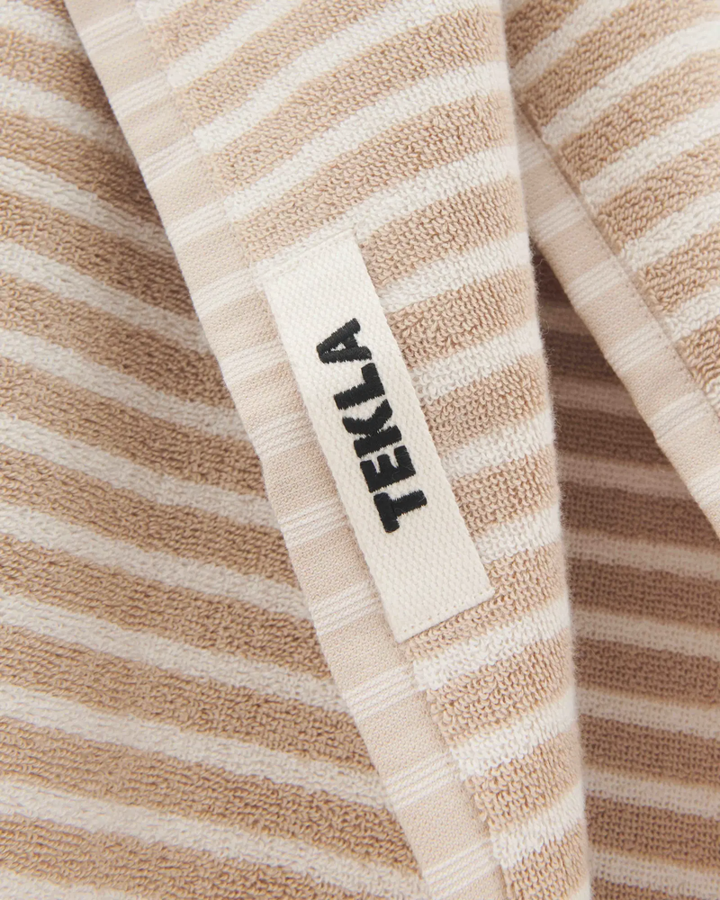 TEKLA Terry Towel - Ivory Stripes