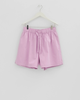 TEKLA Cotton Poplin Pyjamas Shorts - Purple Pink - Thumbnail 5