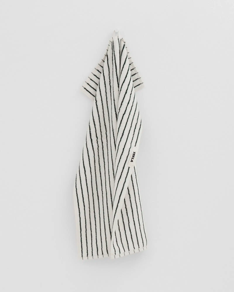 TEKLA Terry Towel - Racing Green Stripes TEKLA Terry Towel - Racing Green Stripes
