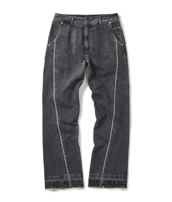 XLIM EP.7 03 TROUSERS デニム XLIM EP.7 03 Trousers - Charcoal Denim | Garmentory