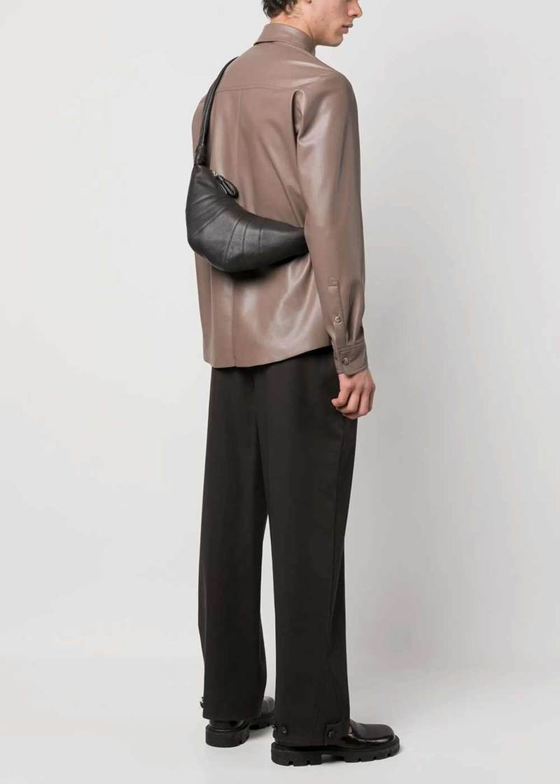 Lemaire Small Croissant Bag - Dark Chocolate | Garmentory
