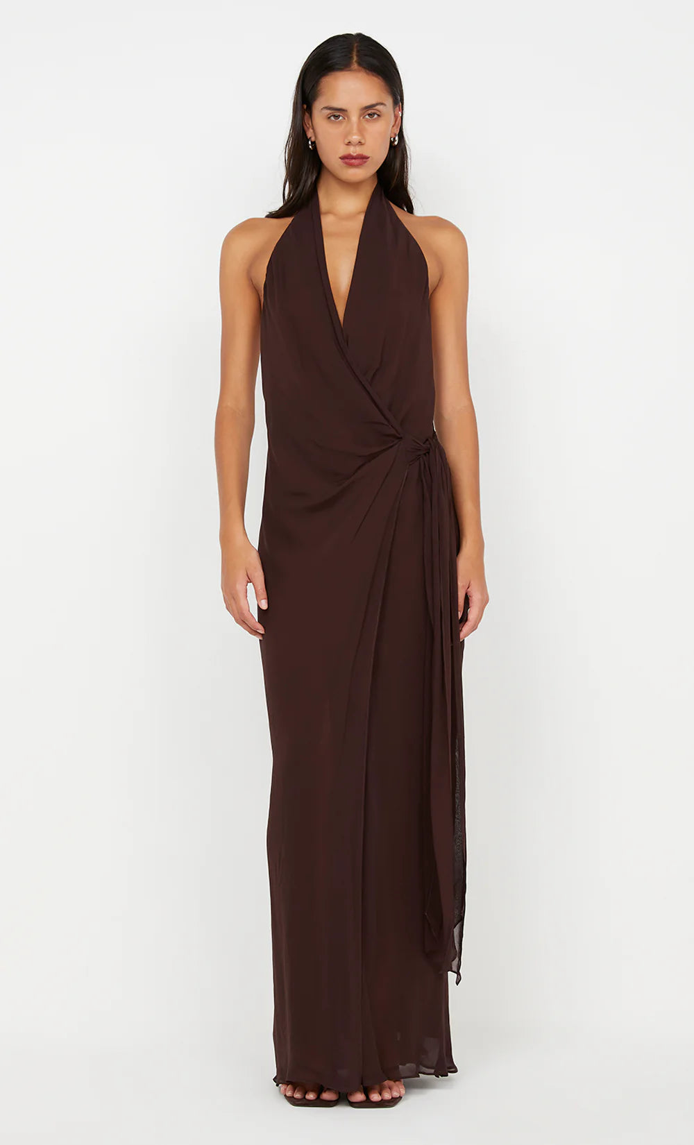 Bec + Bridge Soneva Wrap Dress - Dark Chocolate