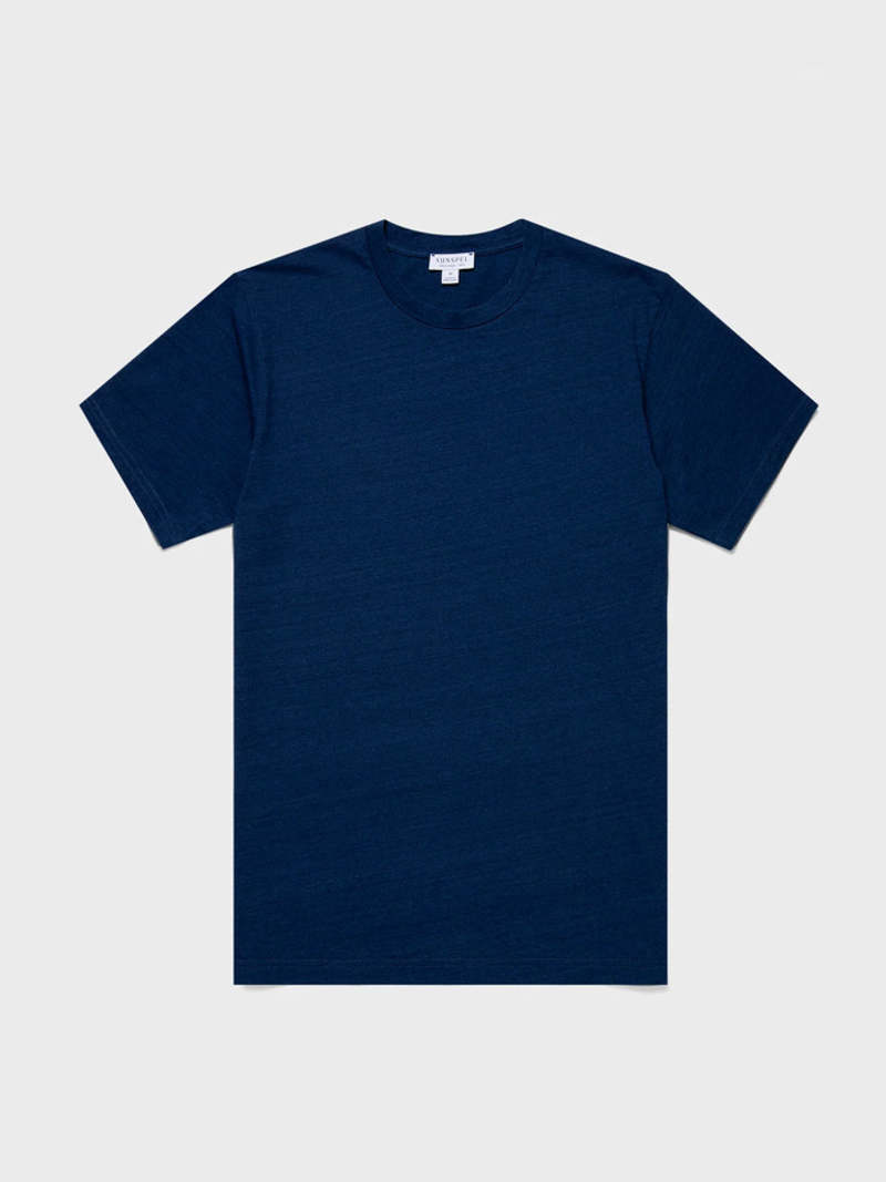 Sunspel Riviera T-Shirt - Real Indigo Sunspel Riviera T-Shirt - Real Indigo