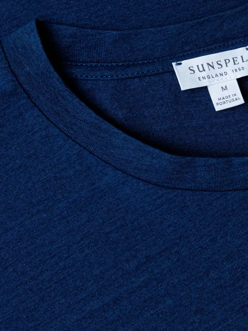 Sunspel Riviera T-Shirt - Real Indigo Sunspel Riviera T-Shirt - Real Indigo