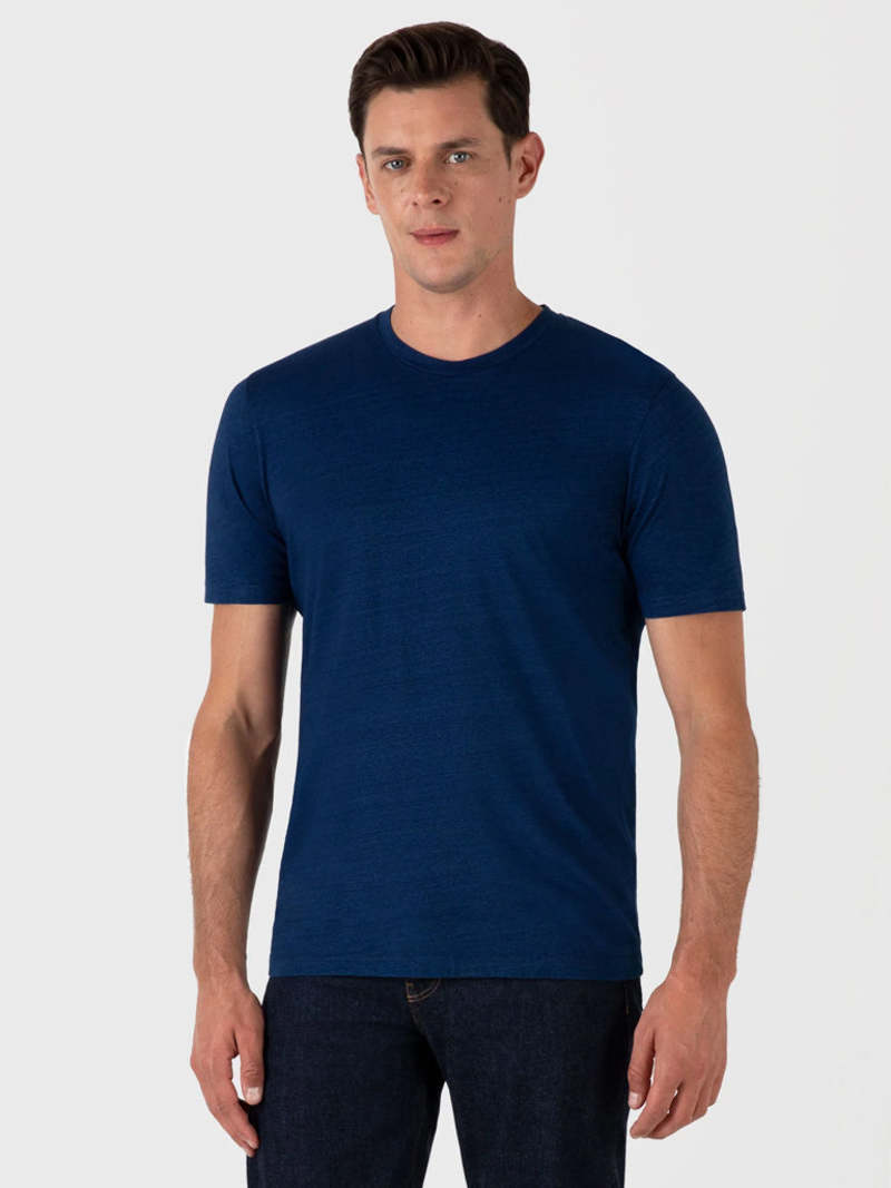 Sunspel Riviera T-Shirt - Real Indigo Sunspel Riviera T-Shirt - Real Indigo