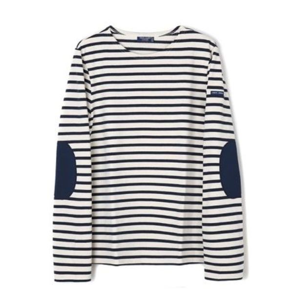 Saint James Tunic Top - Ecru Marine