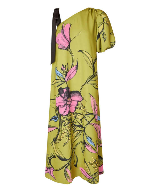Stine Goya One Sleeve Maxi Dress - Green | Garmentory