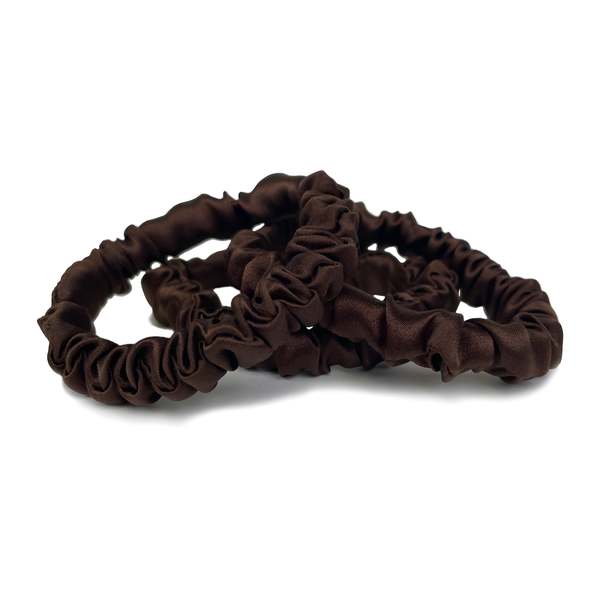 Krystell Barraza Cocoa Silk Hair Ties Krystell Barraza Cocoa Silk Hair Ties