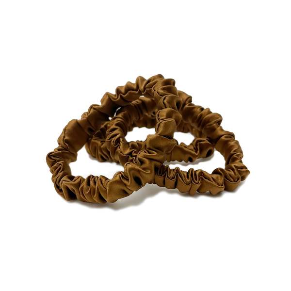 Krystell Barraza Copper Silk Hair Ties