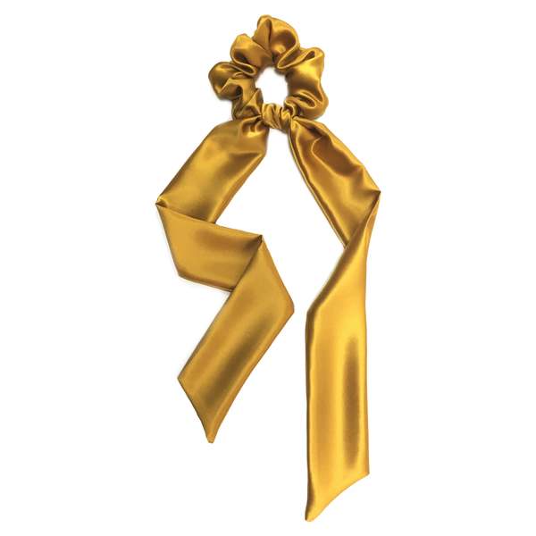 Krystell Barraza Marigold Silk Scarf Scrunchie Krystell Barraza Marigold Silk Scarf Scrunchie