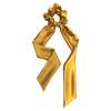 Krystell Barraza Marigold Silk Scarf Scrunchie - Thumbnail 1