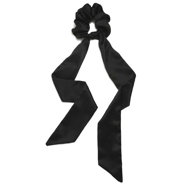 Krystell Barraza Onyx Silk Scarf Scrunchie Krystell Barraza Onyx Silk Scarf Scrunchie