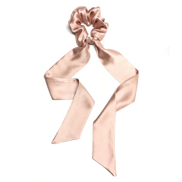 Krystell Barraza Rose Silk Scarf Scrunchie