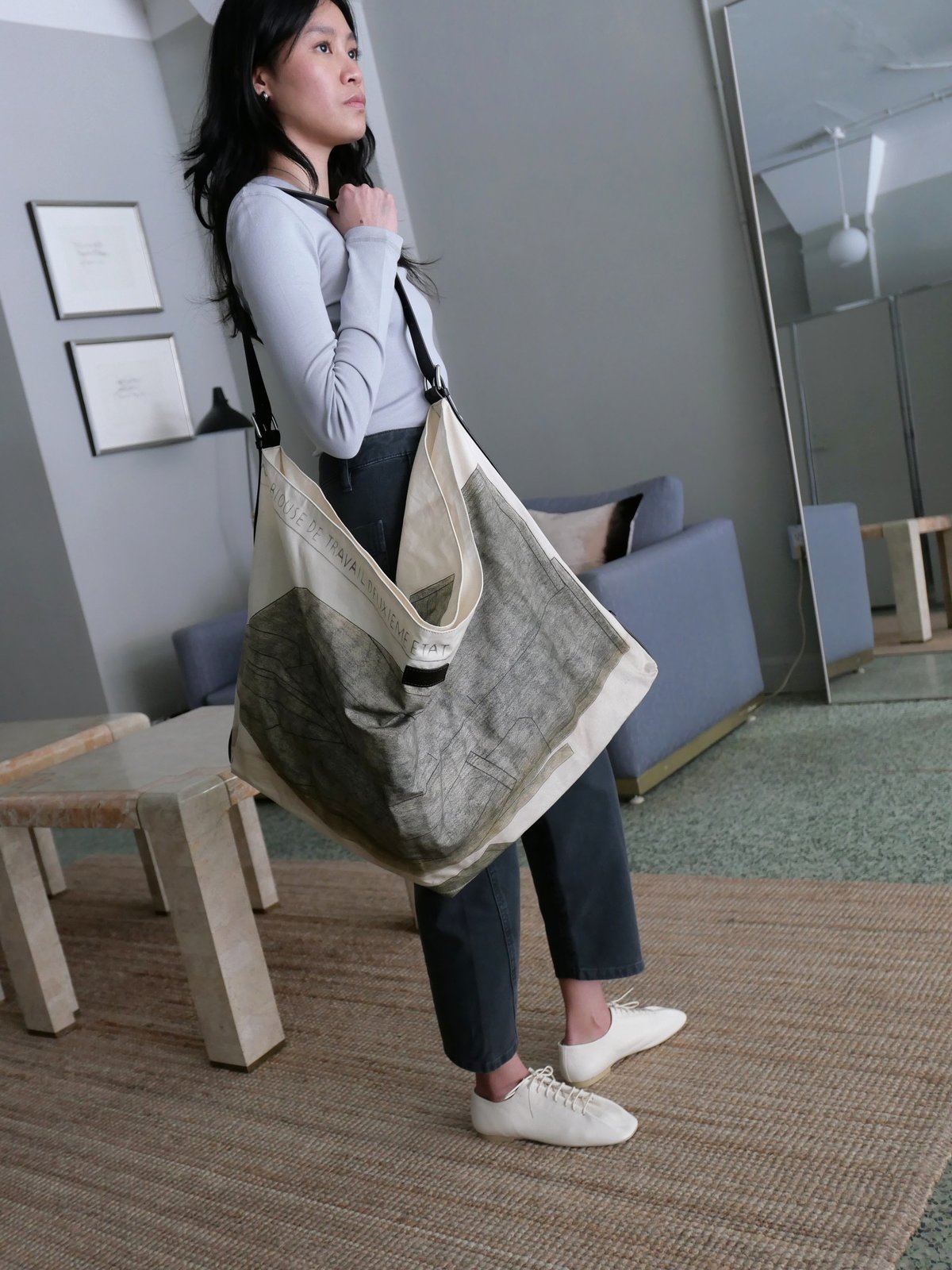 Lemaire Philippe Weisbecker Flag Hobo Bag | Garmentory