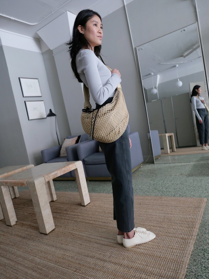 バッグ LEMAIRE CROISSANT FILT BAG LIGHT BEIGE Light Beige Croissant Filt Bag | LEMAIRE