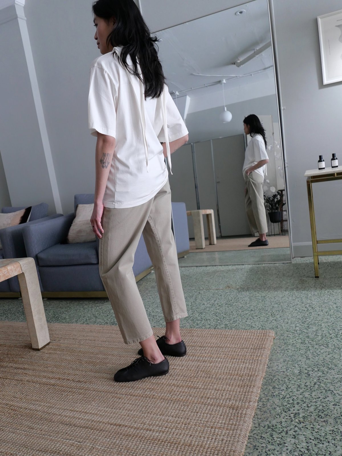Lemaire T-Shirt with Foulard - Chalk | Garmentory