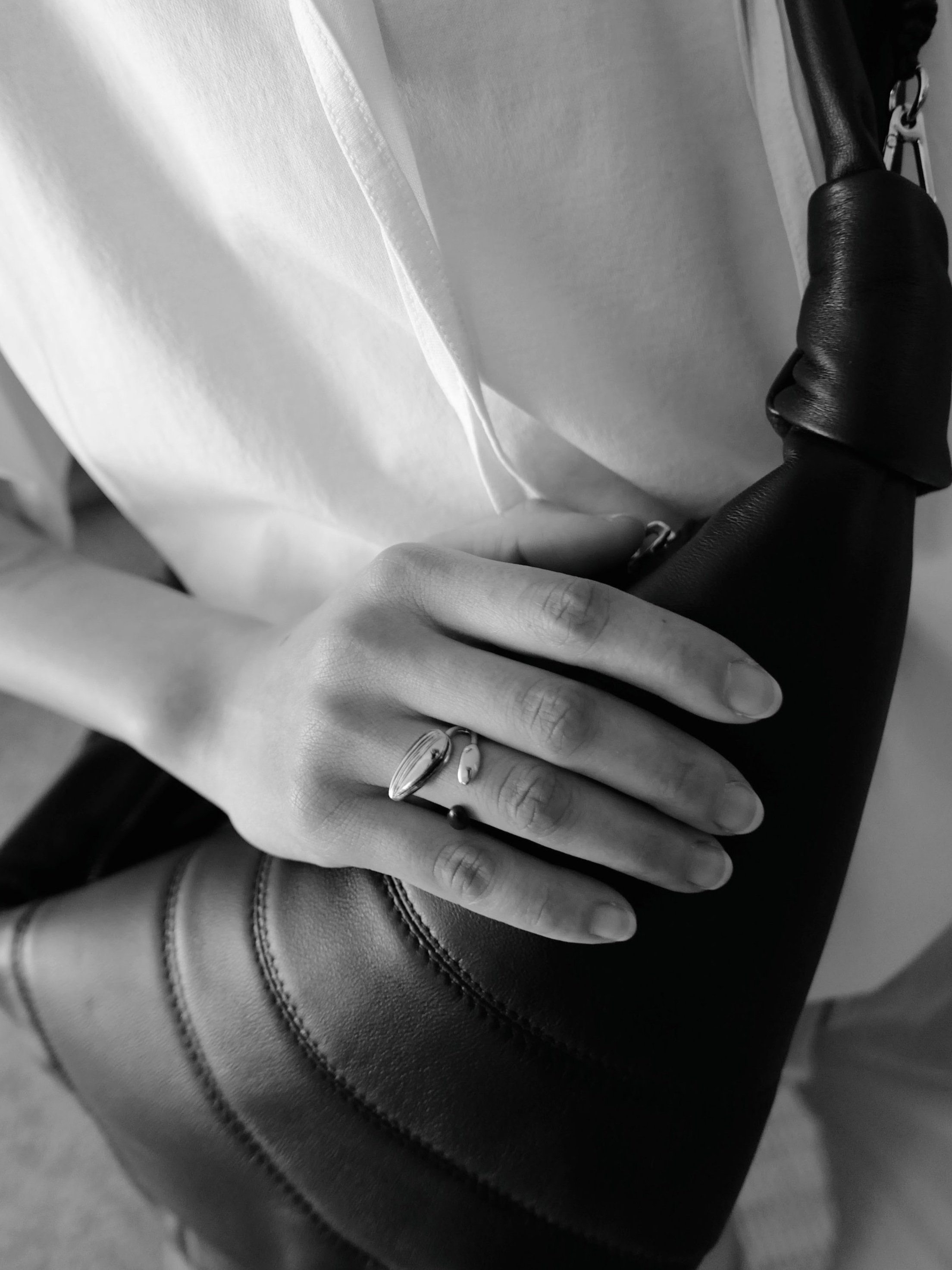 【送料&関税込】Lemaire Girasol Double Ring Silver Girasol Double Ring | LEMAIRE