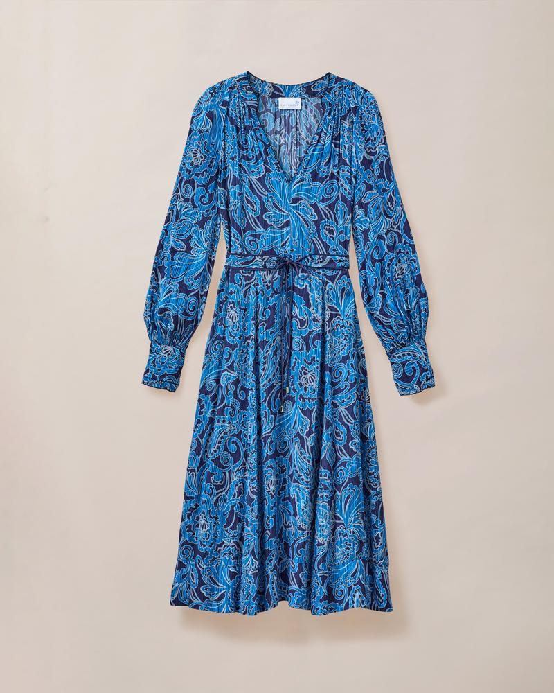 Cartolina Regine Midi Dress - Blue San Lorenzo Paisley Cartolina Regine Midi Dress - Blue San Lorenzo Paisley