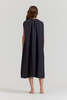 There Elsewhere Boxy Linen Midi Dress - Storm - Thumbnail 4