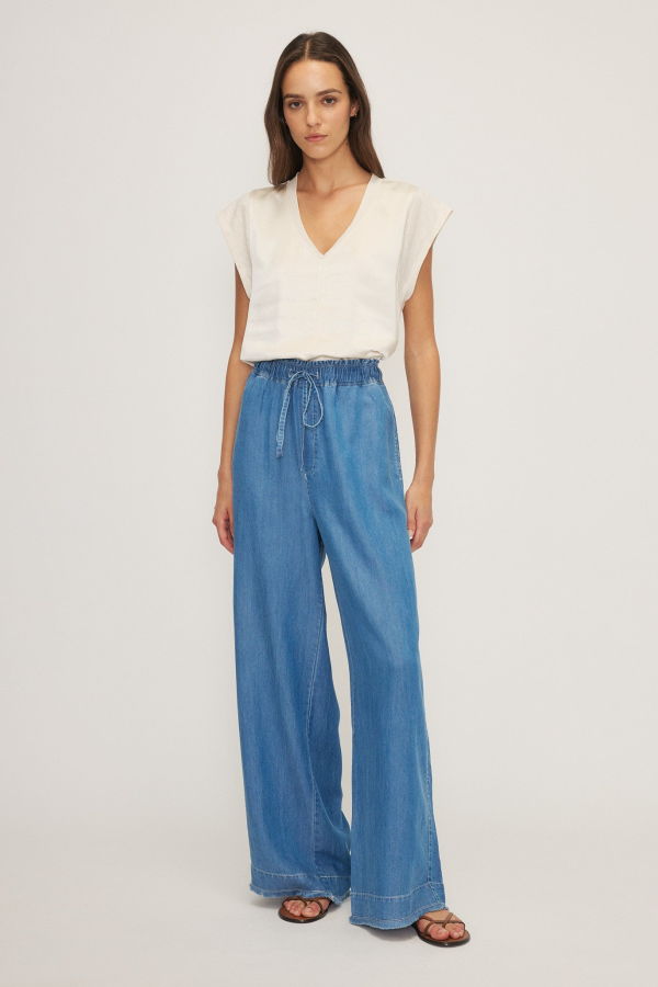 Melissa Nepton Mandy Pants - Medium Blue