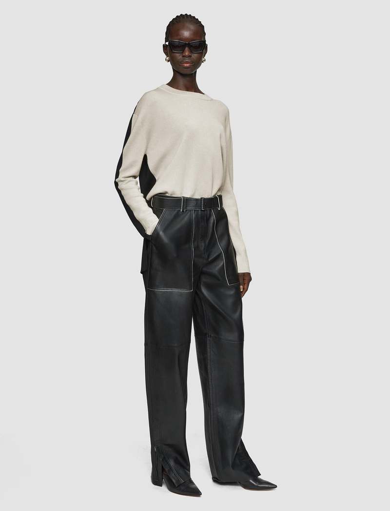 CLEMENTINE'S Joseph Knit Jumper - Quail/Black