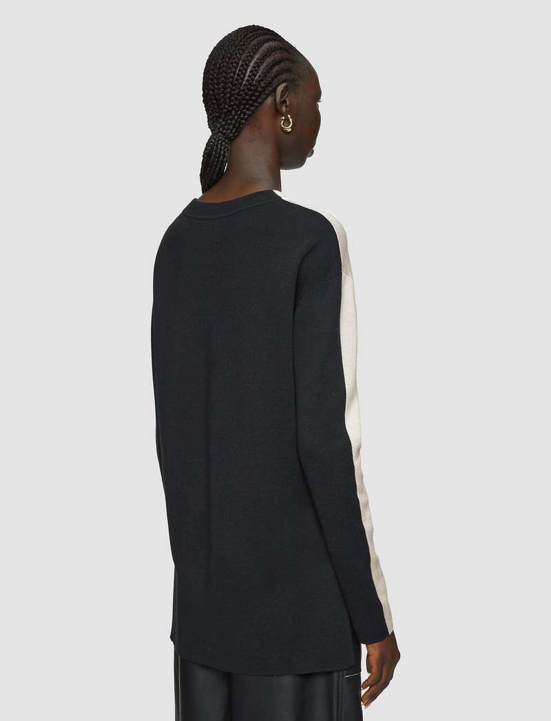CLEMENTINE'S Joseph Knit Jumper - Quail/Black
