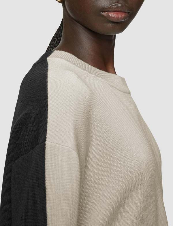 CLEMENTINE'S Joseph Knit Jumper - Quail/Black