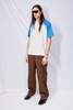 YMC Triple Raglan T-Shirt - Stone Blue - Thumbnail 3