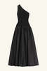 Shona Joy Aliah One Shoulder Bubble Midi Dress - Black - Thumbnail 6