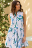 Oli Yoke Dress - Orchid Green - Thumbnail 2