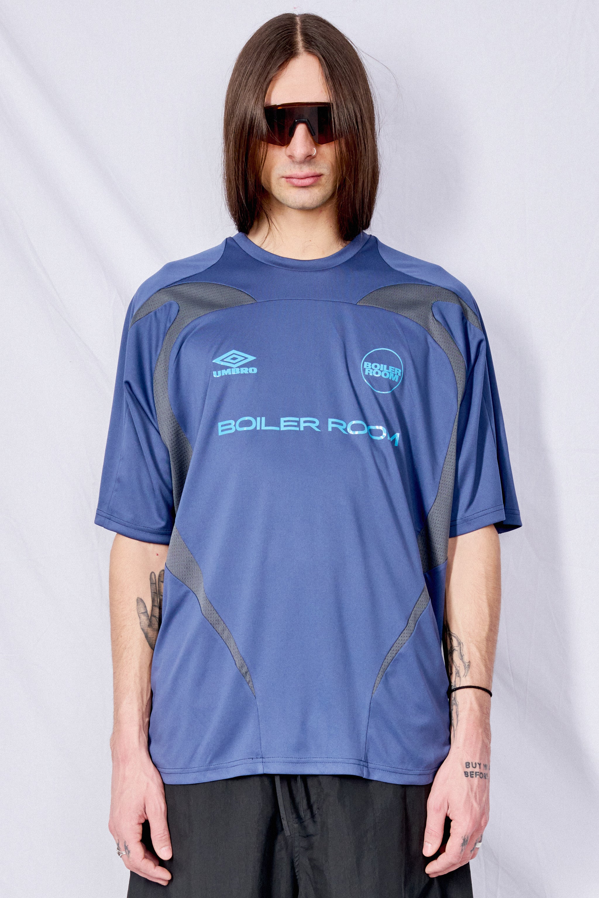 Boiler Room x Umbro Football Shirt - Blue | Garmentory