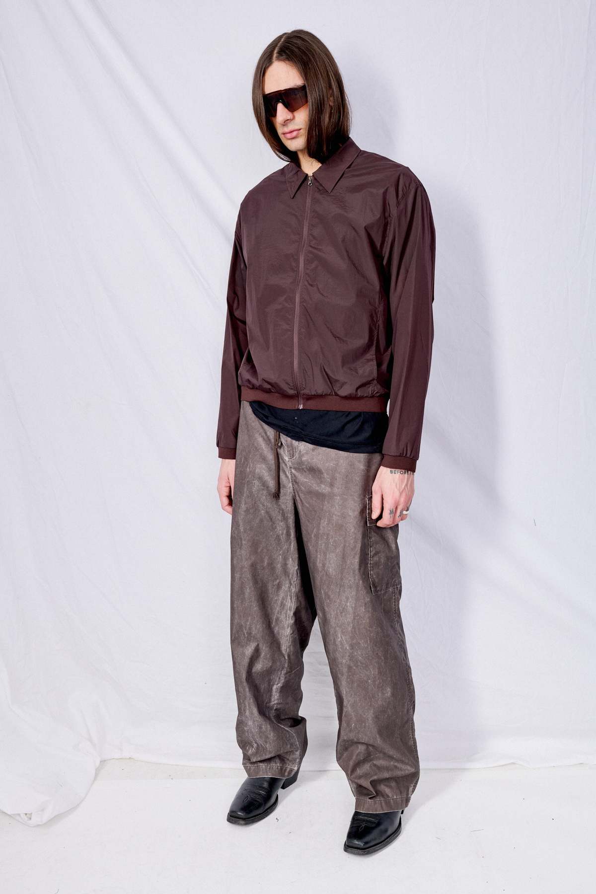 トップス AMOMENTO 24ss SHEER ZIP UP SHIRTS M MINT Sheer Hooded Zip Up Jumper in Mint - Amomento | Afura Store