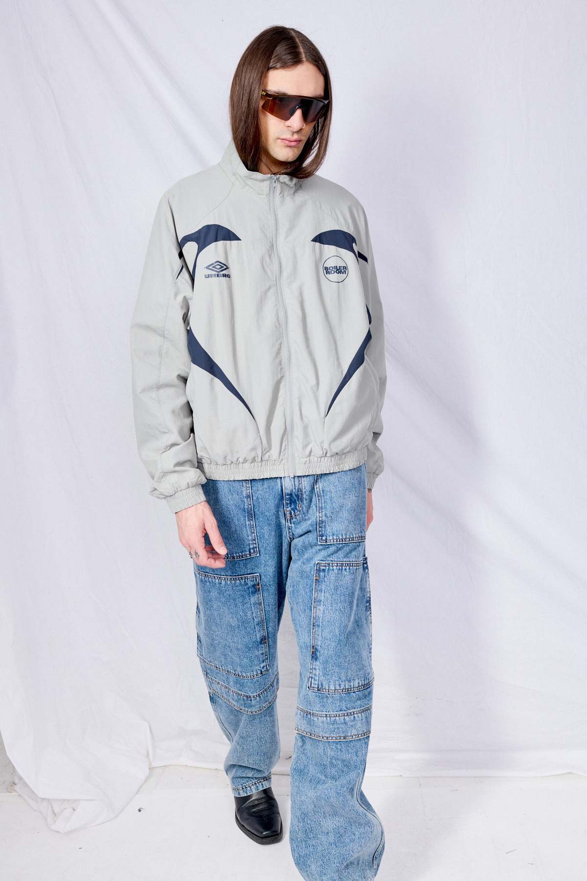 ★UMBRO★LIGHT SHELL Boiler Room x Umbro Shell Tracktop - Grey | Garmentory