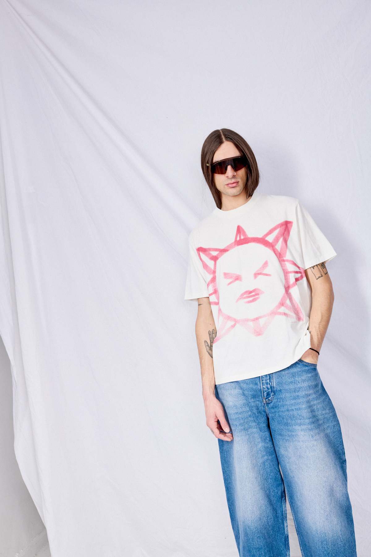 Our Legacy Squinting Sun Legacy Jersey Box T-Shirt | Garmentory