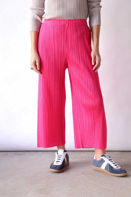 Pleats Please by Issey Miyake Turnip and Spinach Pants - Spinach