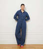 Loup Spencer Cargo Zip Jumpsuit - Indigo - Thumbnail 4