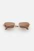 lu goldie Yuki Sunglasses - Coffee - Thumbnail 1