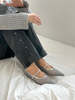 The NKC Store Jackie Mesh Flats - Silver - Thumbnail 1
