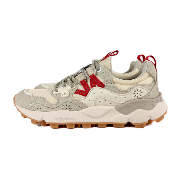 FLOWER MOUNTAIN Yamano 3 Uni Kaiso Sneaker - White/Bordeaux