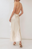 Jacoba Jane Rowan Draped Silk Satin Dress - Bone - Thumbnail 2